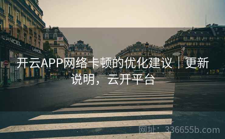 开云APP网络卡顿的优化建议｜更新说明，云开平台